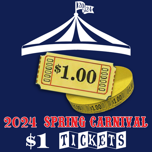 2024 Spring Carnival $1 Tickets — Packs of $10 or $20